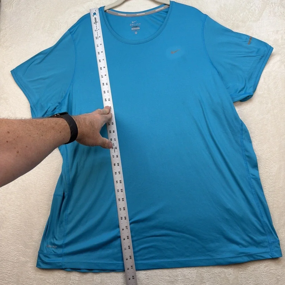 Nike Dri-FIT Running Shirt Men's‎ 3XL Blue Athletic Performance Workout Tee